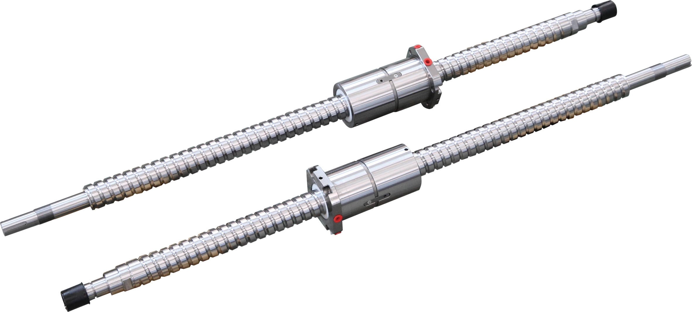 高剛性、高精度、高速度的進口臺灣上銀或銀泰P級線性滑軌，C3精密滾珠絲桿，專用日本NSK/德國FAG絲桿軸承。