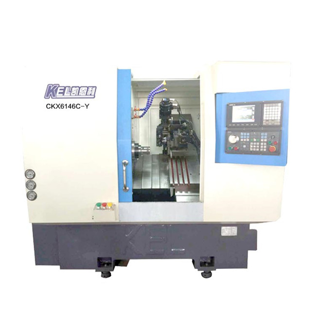 CKX6146C—Y∠45斜床身 (排刀型帶2個端銑3個鍘銑動力頭)車銑復(fù)合數(shù)控車床—高配置 CKX6146C—Y∠45斜床身 (排刀型帶2個端銑3個鍘銑動力頭)車銑復(fù)合數(shù)控車床—高配置